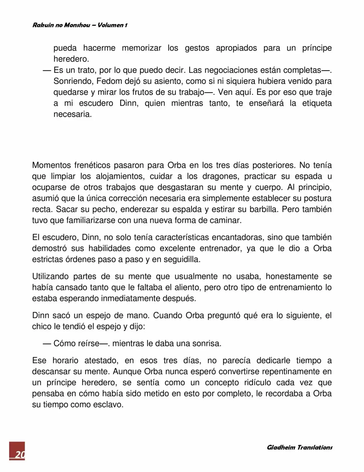 Rakuin No Monshou (Novela) - Capítulo 3 - Página 20 - LectorTMOo
