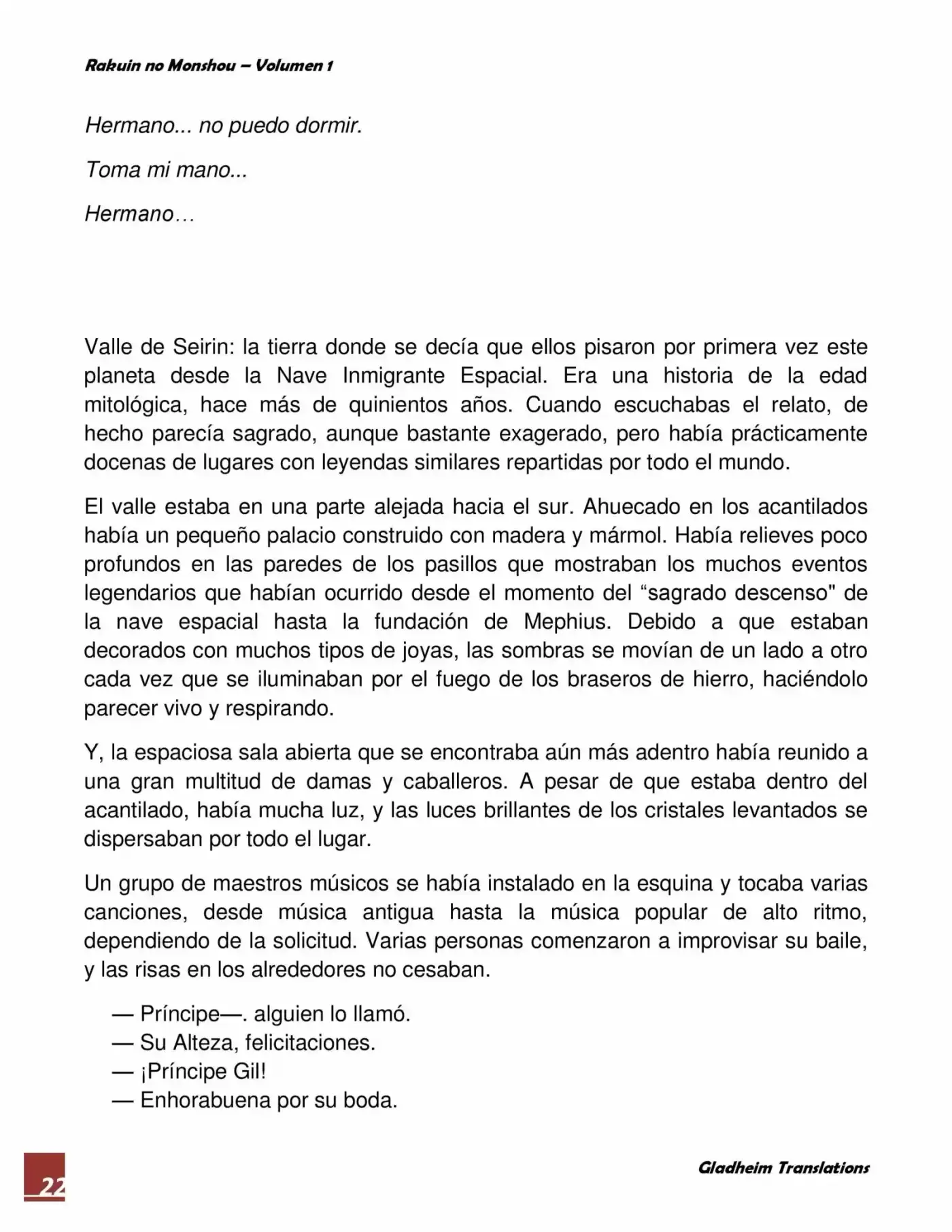 Rakuin No Monshou (Novela) - Capítulo 3 - Página 22 - LectorTMOo