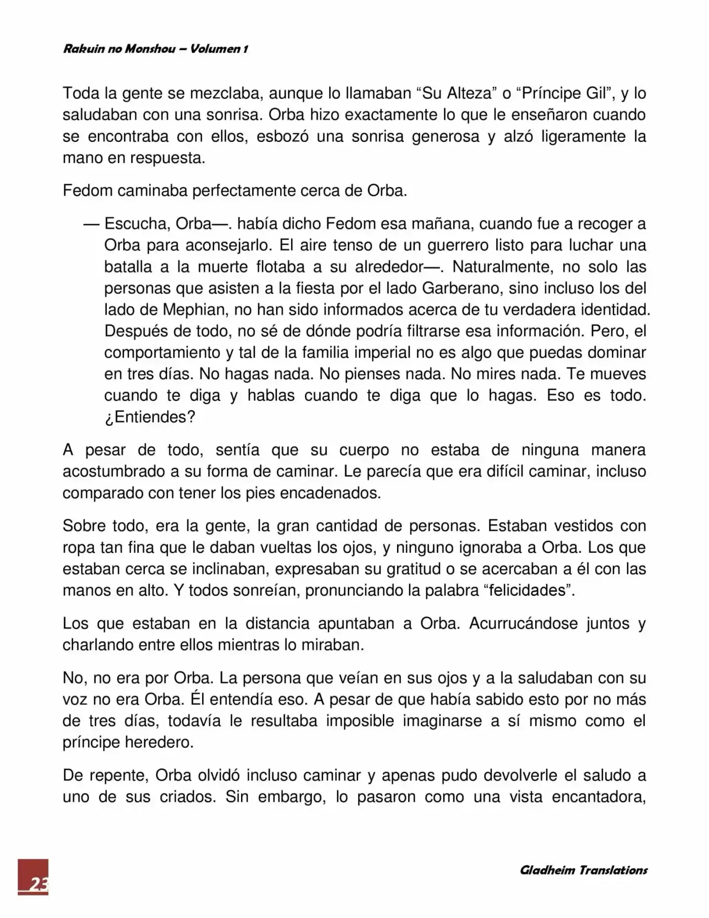 Rakuin No Monshou (Novela) - Capítulo 3 - Página 23 - LectorTMOo