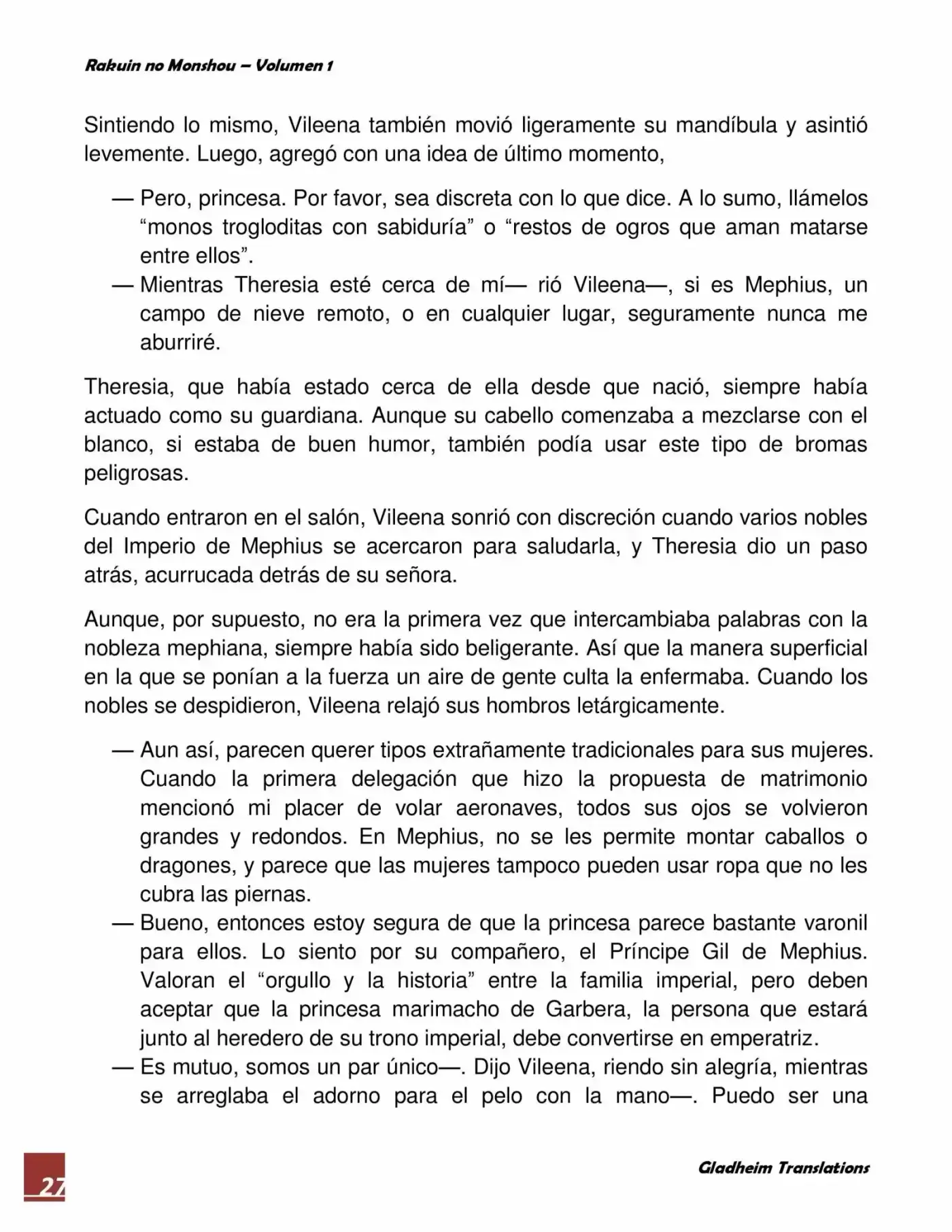 Rakuin No Monshou (Novela) - Capítulo 3 - Página 27 - LectorTMOo