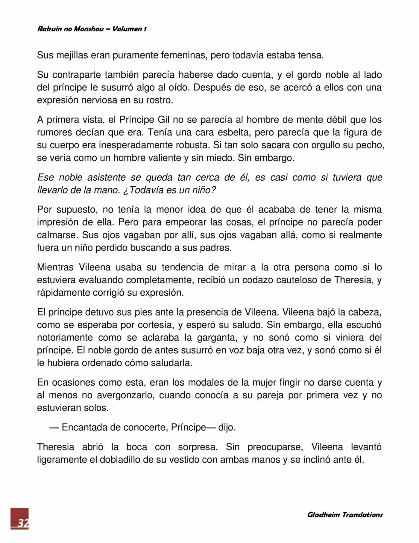 Rakuin No Monshou (Novela) - Capítulo 3 - Página 32 - LectorTMOo