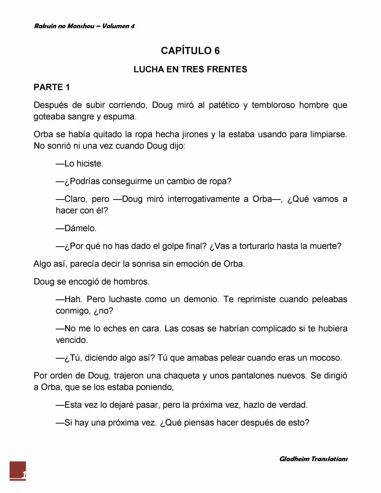 Rakuin No Monshou (Novela) - Capítulo 30 - Página 1 - LectorTMOo