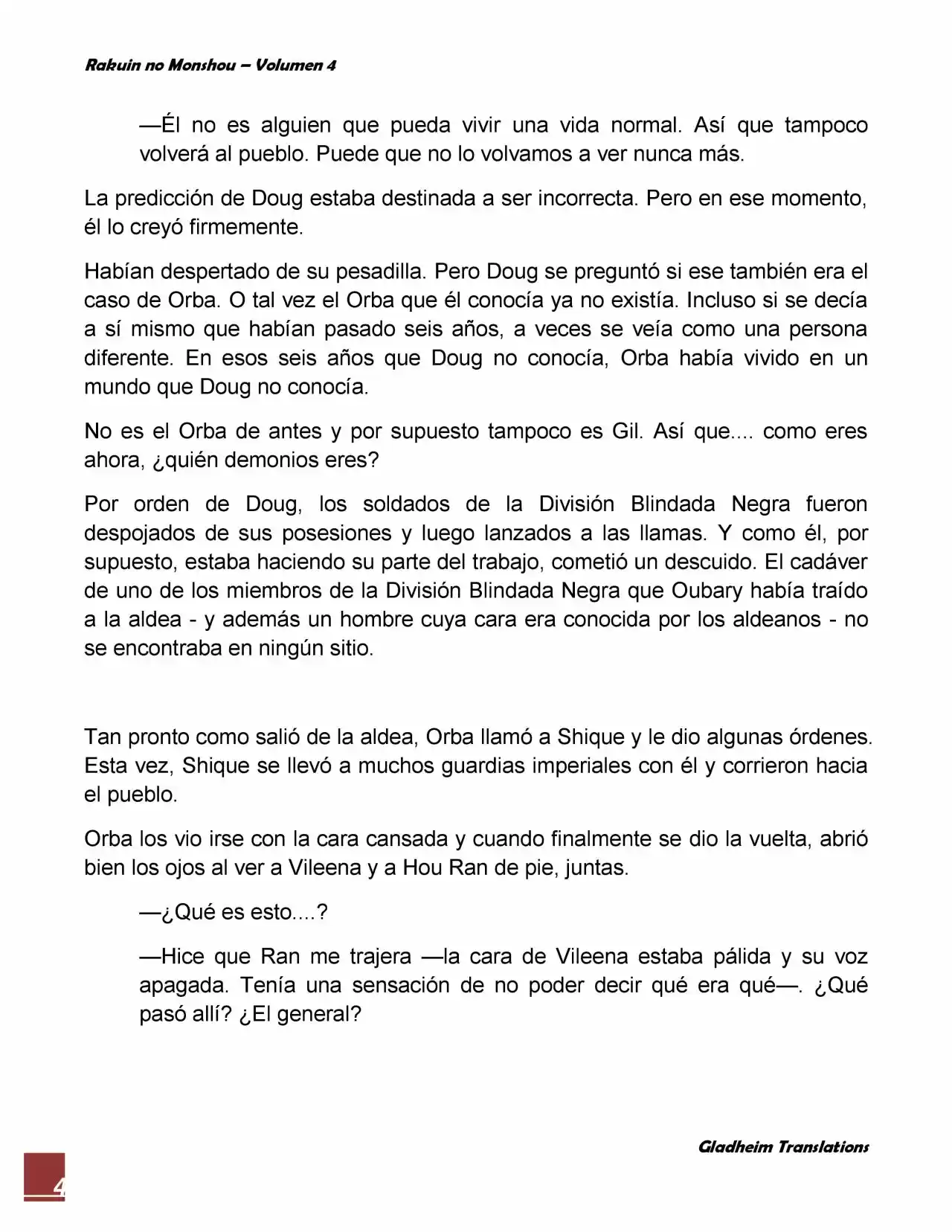 Rakuin No Monshou (Novela) - Capítulo 30 - Página 4 - LectorTMOo