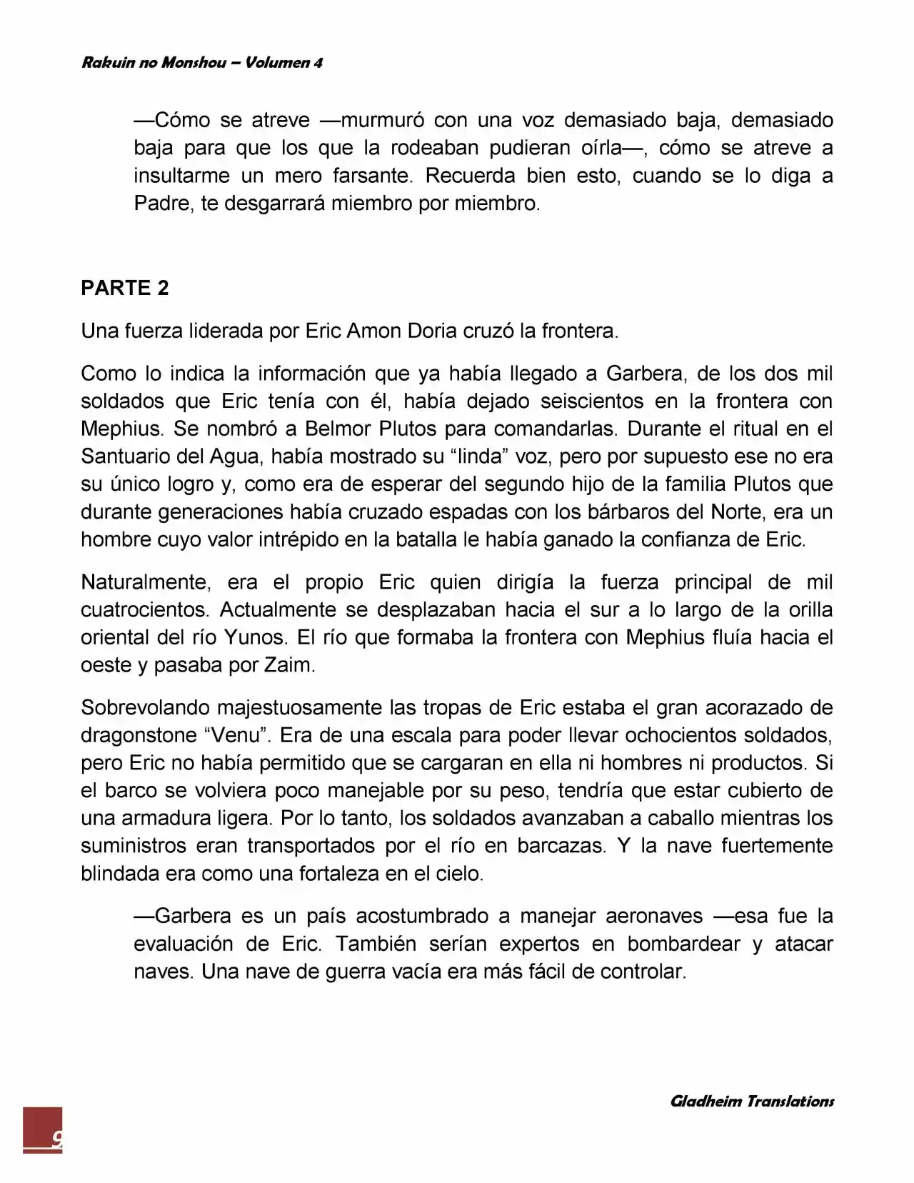 Rakuin No Monshou (Novela) - Capítulo 30 - Página 9 - LectorTMOo