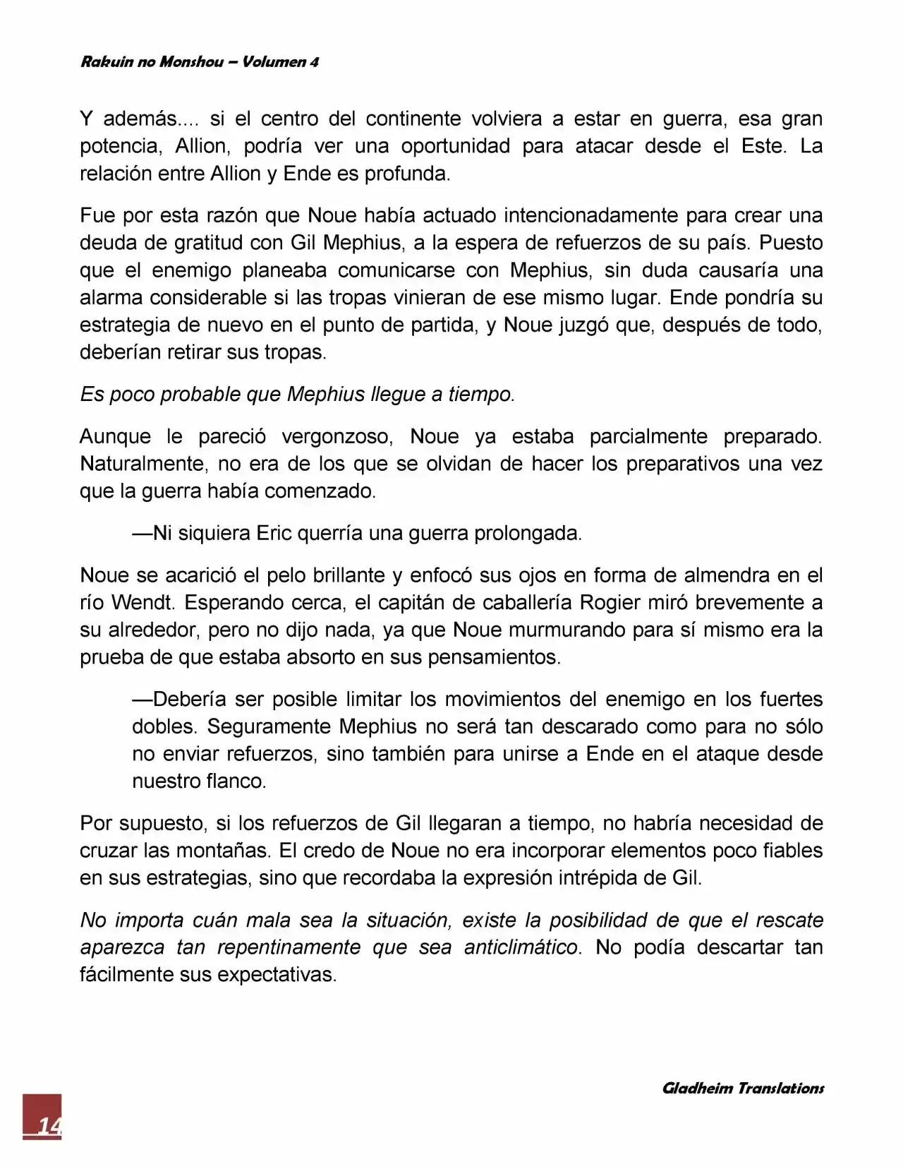 Rakuin No Monshou (Novela) - Capítulo 30 - Página 14 - LectorTMOo