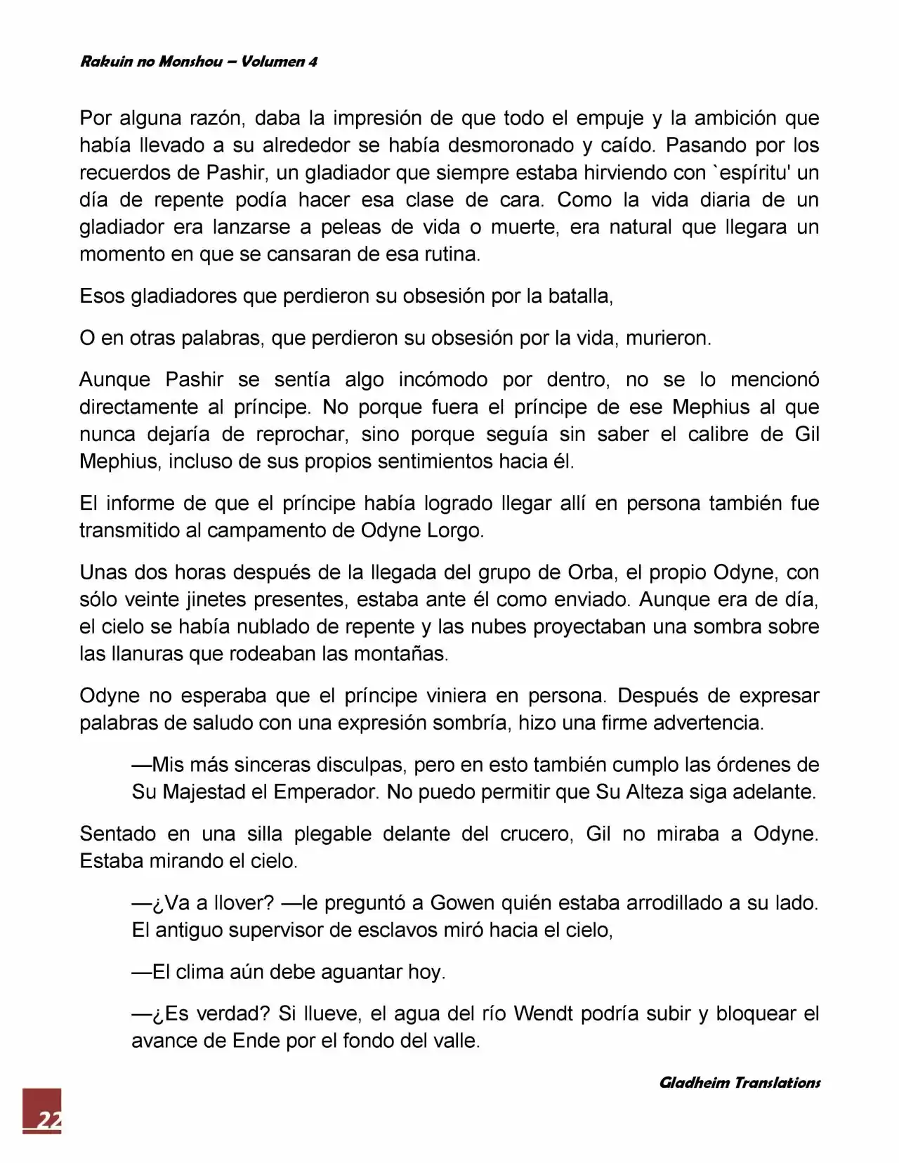 Rakuin No Monshou (Novela) - Capítulo 30 - Página 22 - LectorTMOo