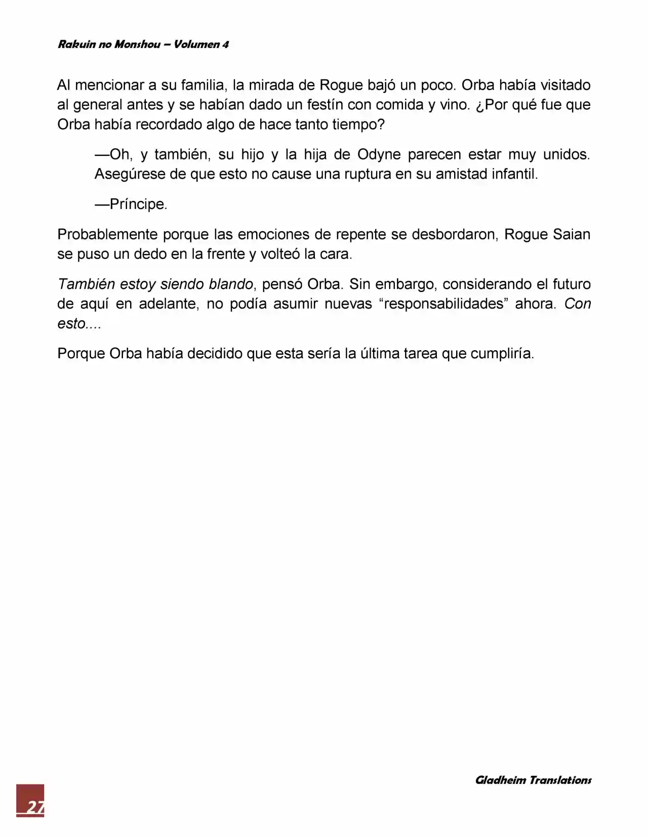 Rakuin No Monshou (Novela) - Capítulo 30 - Página 27 - LectorTMOo