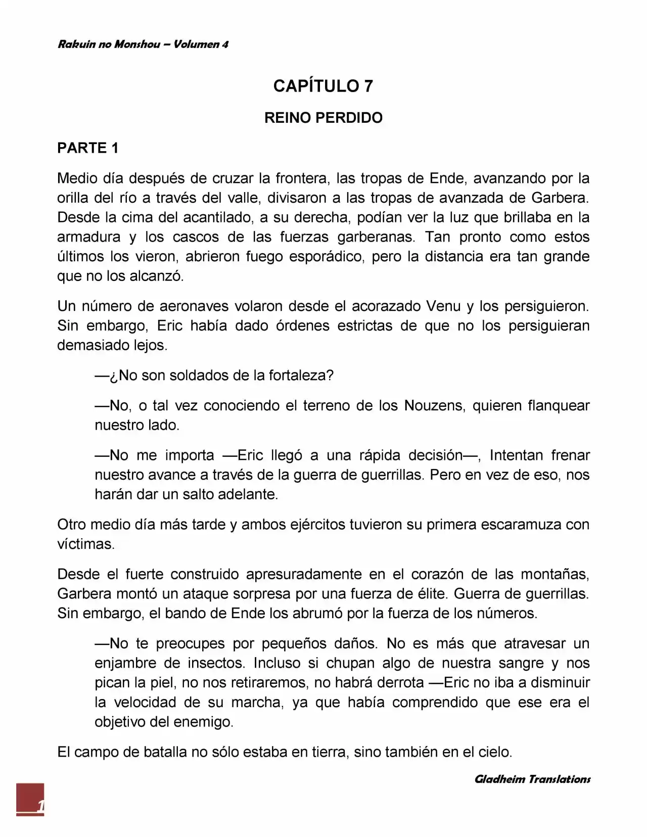 Rakuin No Monshou (Novela) - Capítulo 31 - Página 1 - LectorTMOo