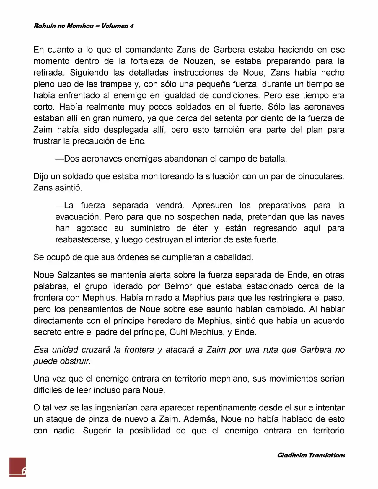 Rakuin No Monshou (Novela) - Capítulo 31 - Página 6 - LectorTMOo