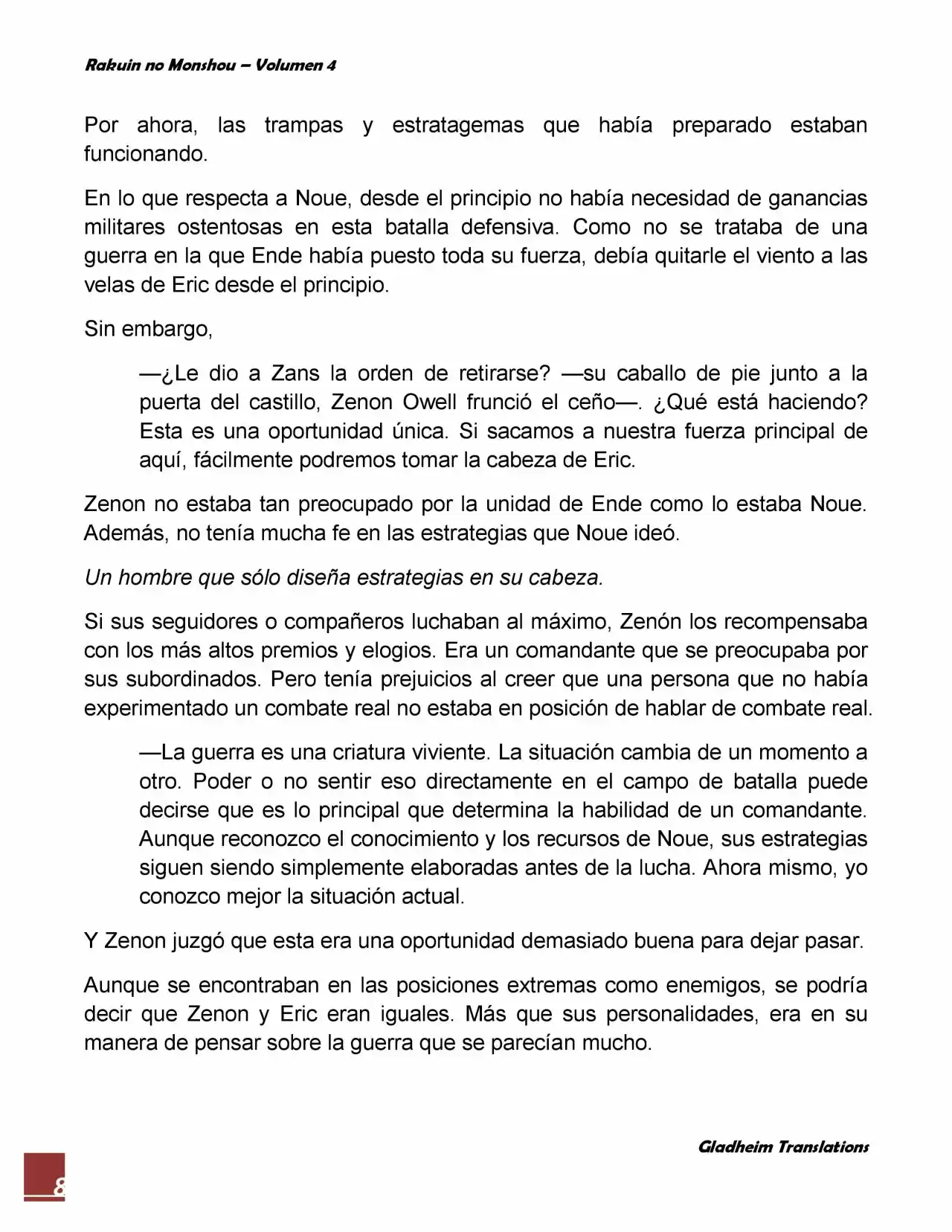 Rakuin No Monshou (Novela) - Capítulo 31 - Página 8 - LectorTMOo