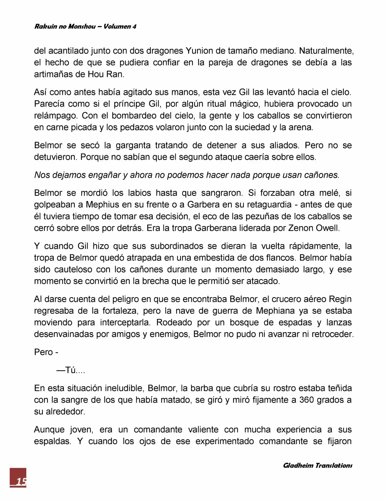 Rakuin No Monshou (Novela) - Capítulo 31 - Página 15 - LectorTMOo