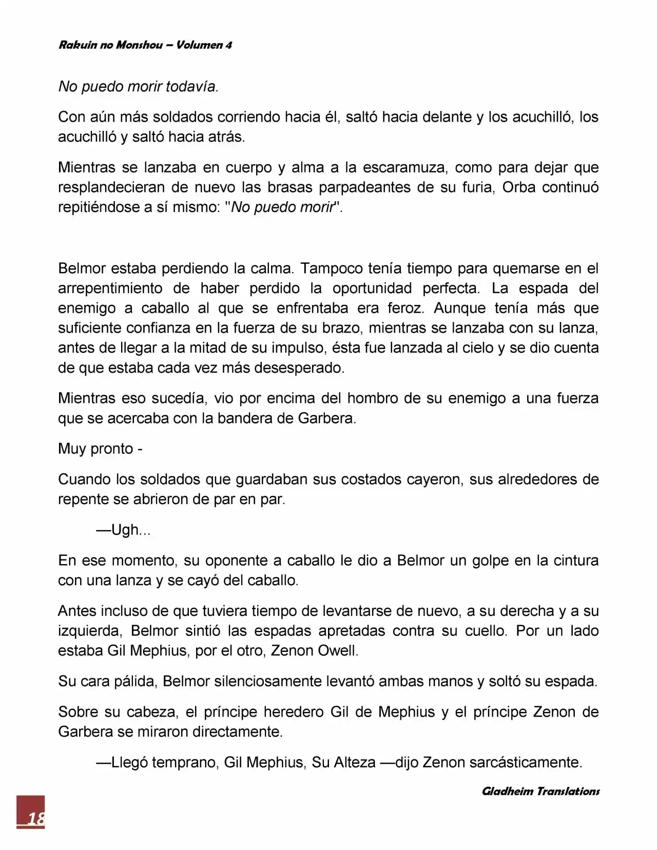 Rakuin No Monshou (Novela) - Capítulo 31 - Página 18 - LectorTMOo