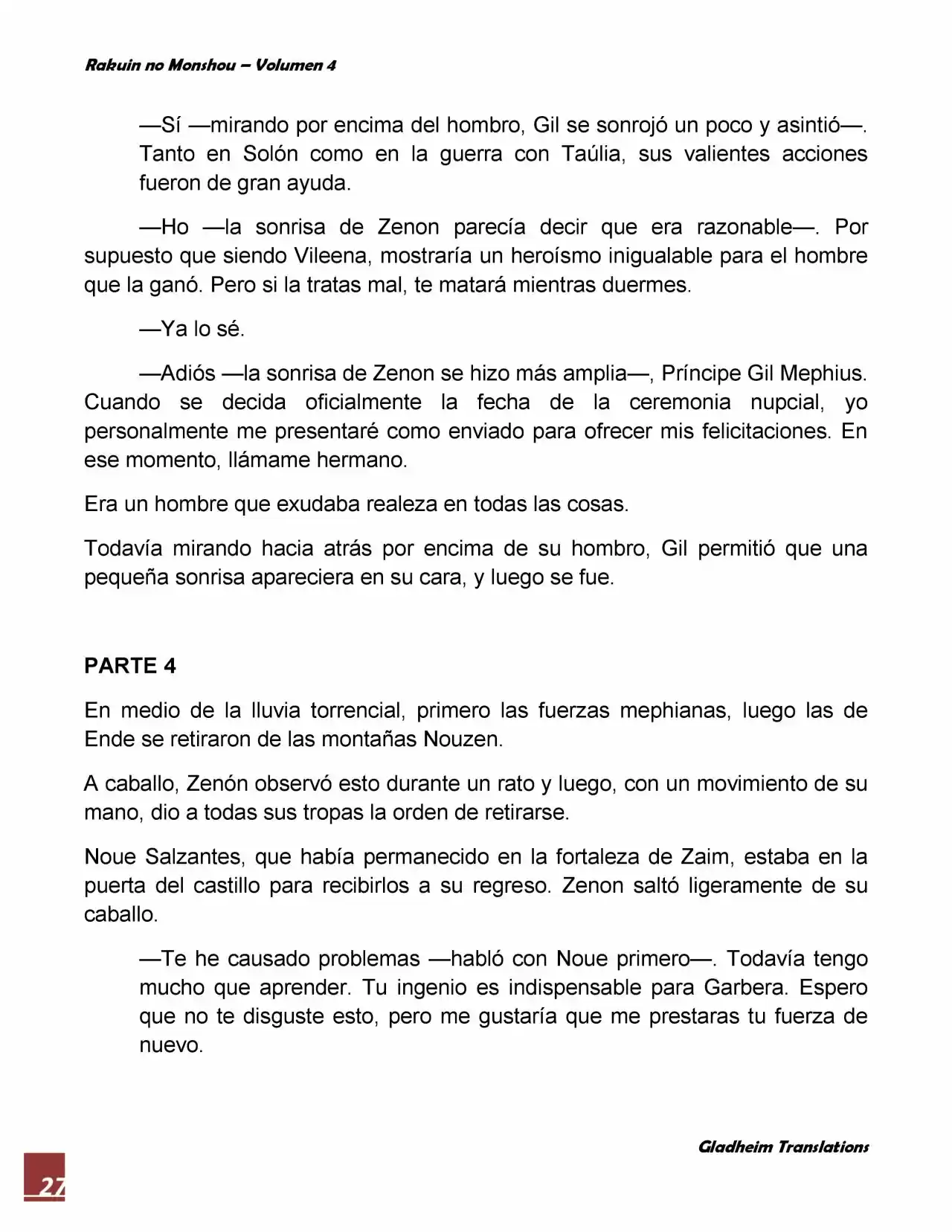 Rakuin No Monshou (Novela) - Capítulo 31 - Página 27 - LectorTMOo