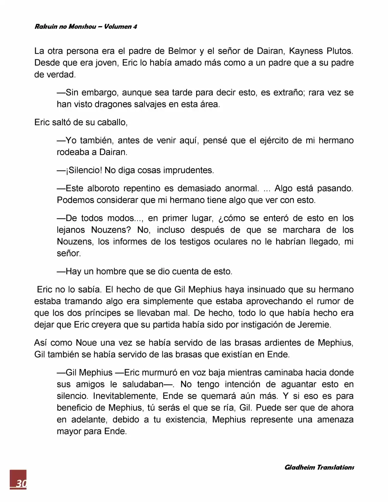 Rakuin No Monshou (Novela) - Capítulo 31 - Página 30 - LectorTMOo