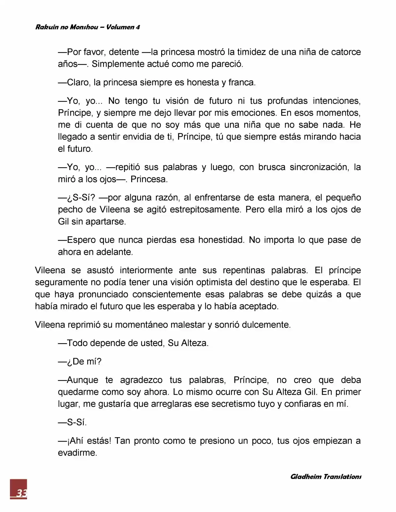 Rakuin No Monshou (Novela) - Capítulo 31 - Página 33 - LectorTMOo