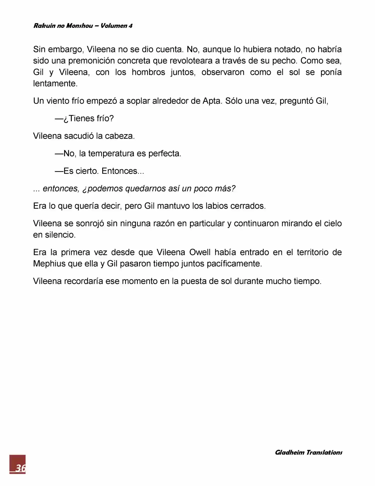 Rakuin No Monshou (Novela) - Capítulo 31 - Página 36 - LectorTMOo