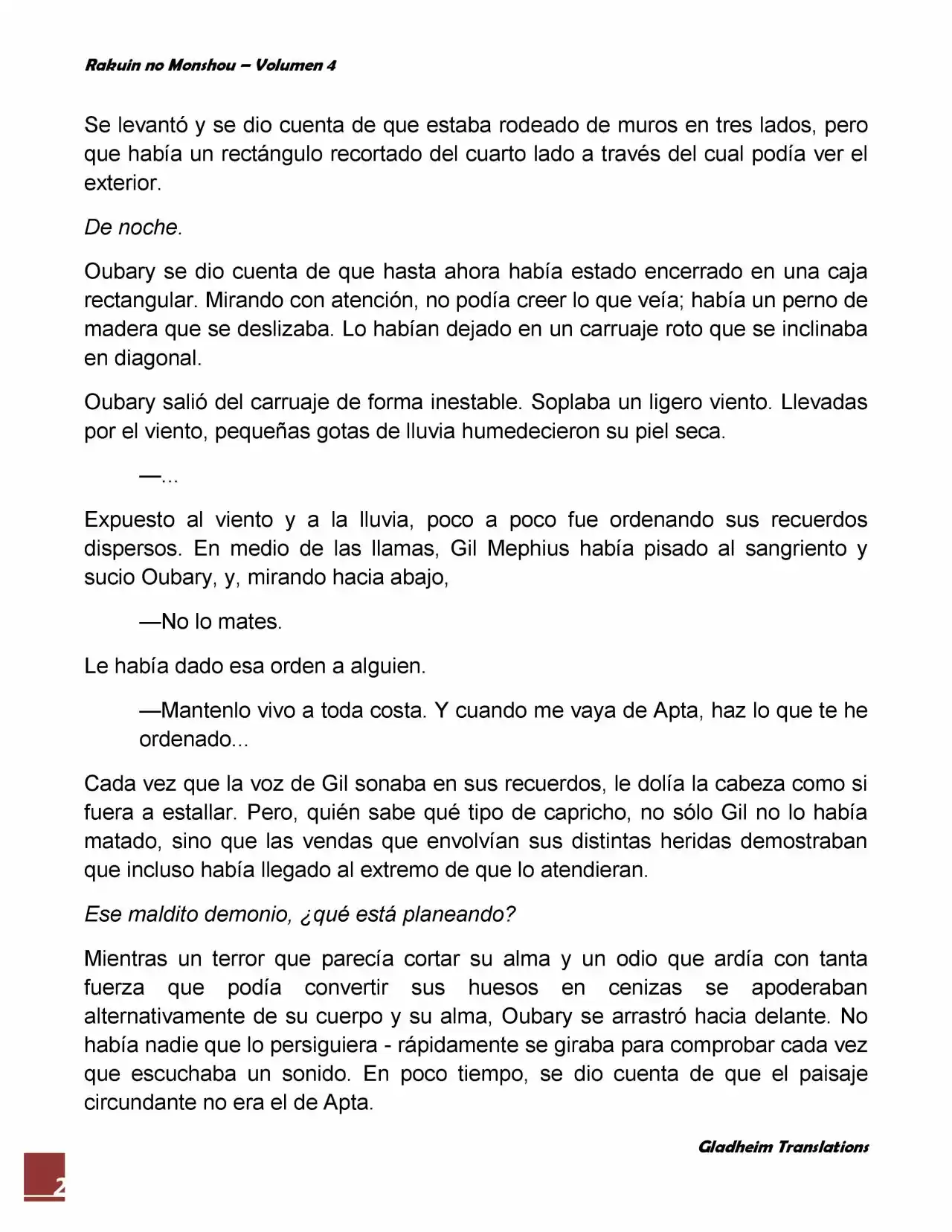 Rakuin No Monshou (Novela) - Capítulo 32 - Página 2 - LectorTMOo