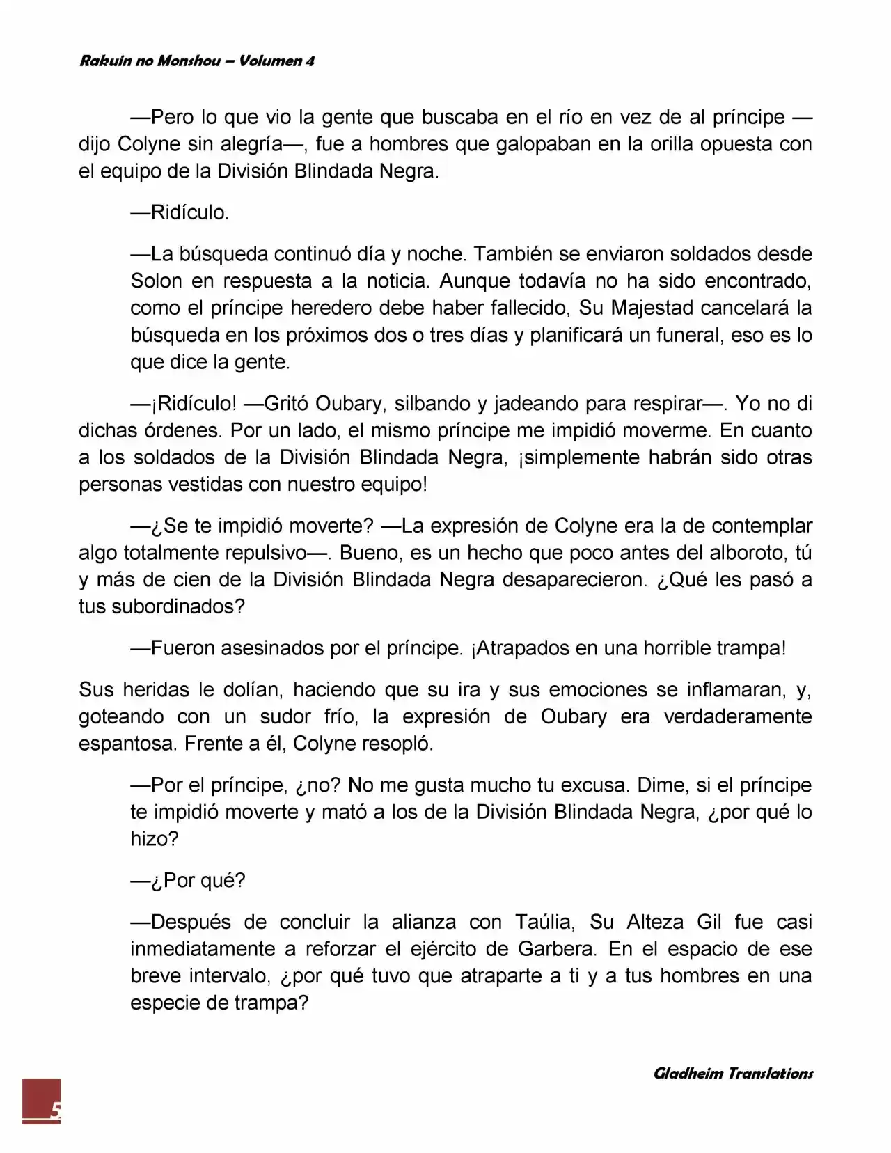 Rakuin No Monshou (Novela) - Capítulo 32 - Página 5 - LectorTMOo