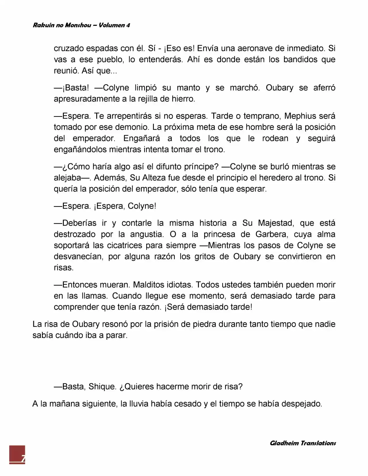Rakuin No Monshou (Novela) - Capítulo 32 - Página 7 - LectorTMOo