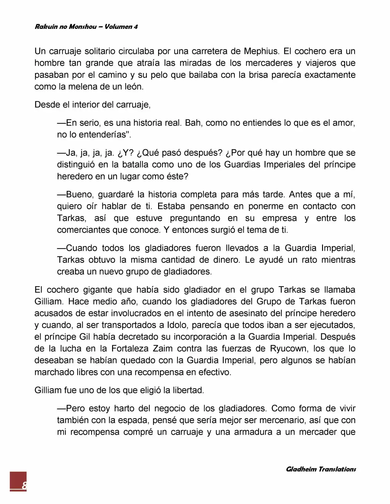 Rakuin No Monshou (Novela) - Capítulo 32 - Página 8 - LectorTMOo