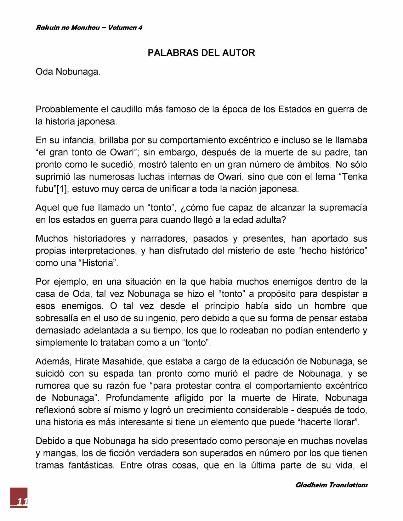 Rakuin No Monshou (Novela) - Capítulo 32 - Página 11 - LectorTMOo