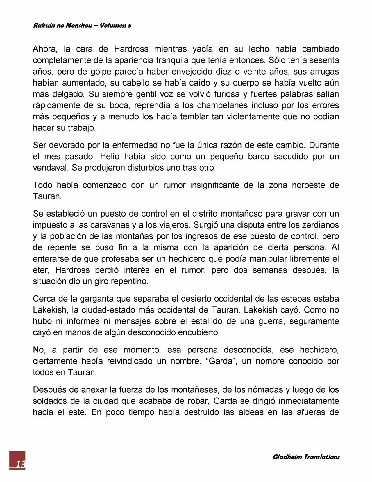 Rakuin No Monshou (Novela) - Capítulo 33 - Página 13 - LectorTMOo
