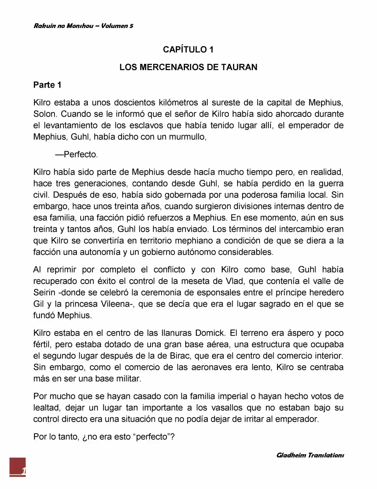 Rakuin No Monshou (Novela) - Capítulo 34 - Página 1 - LectorTMOo