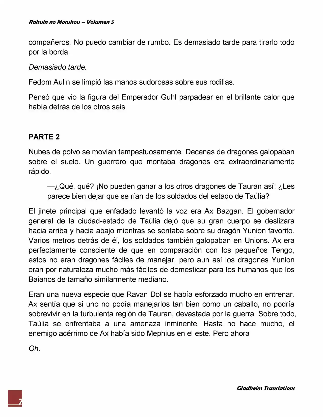 Rakuin No Monshou (Novela) - Capítulo 34 - Página 7 - LectorTMOo