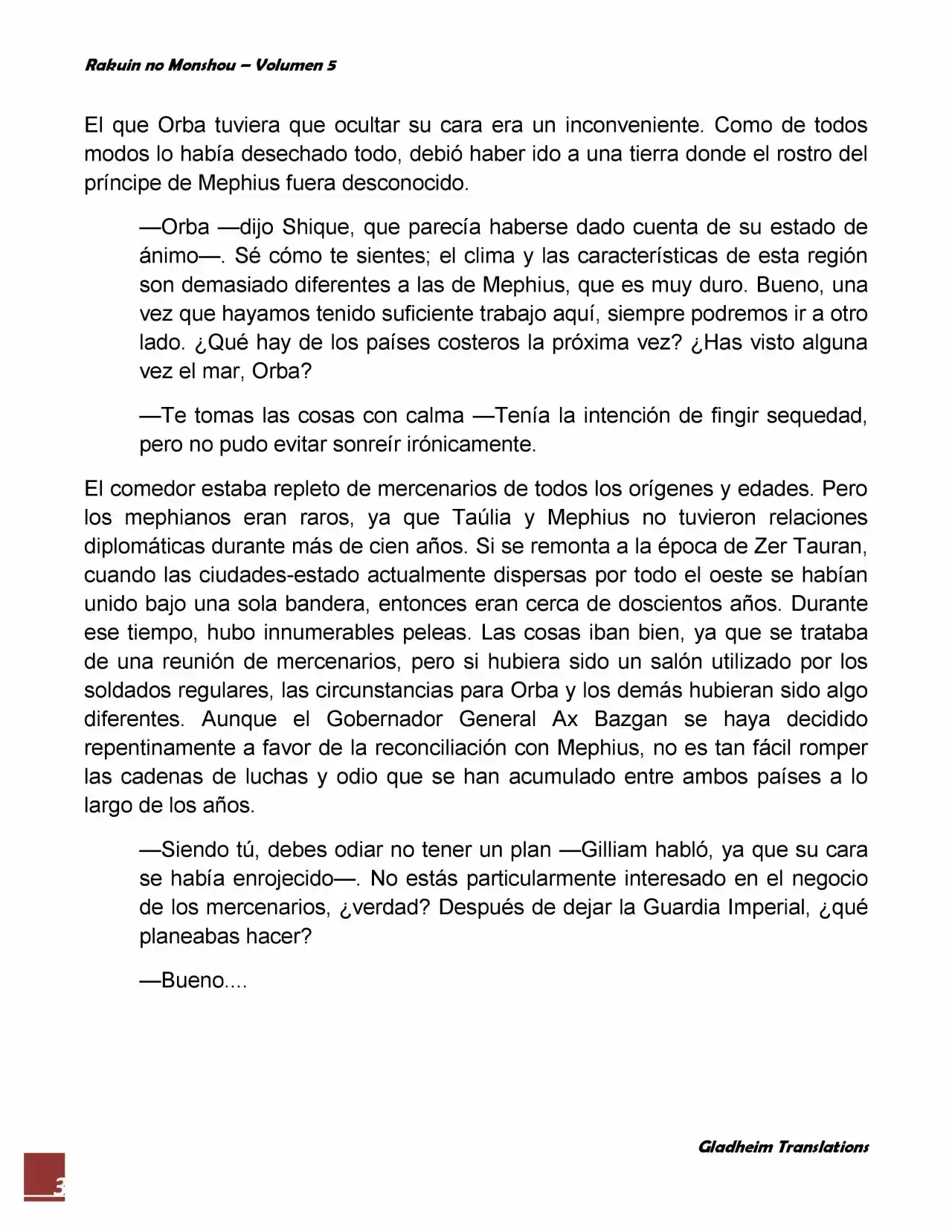 Rakuin No Monshou (Novela) - Capítulo 35 - Página 3 - LectorTMOo