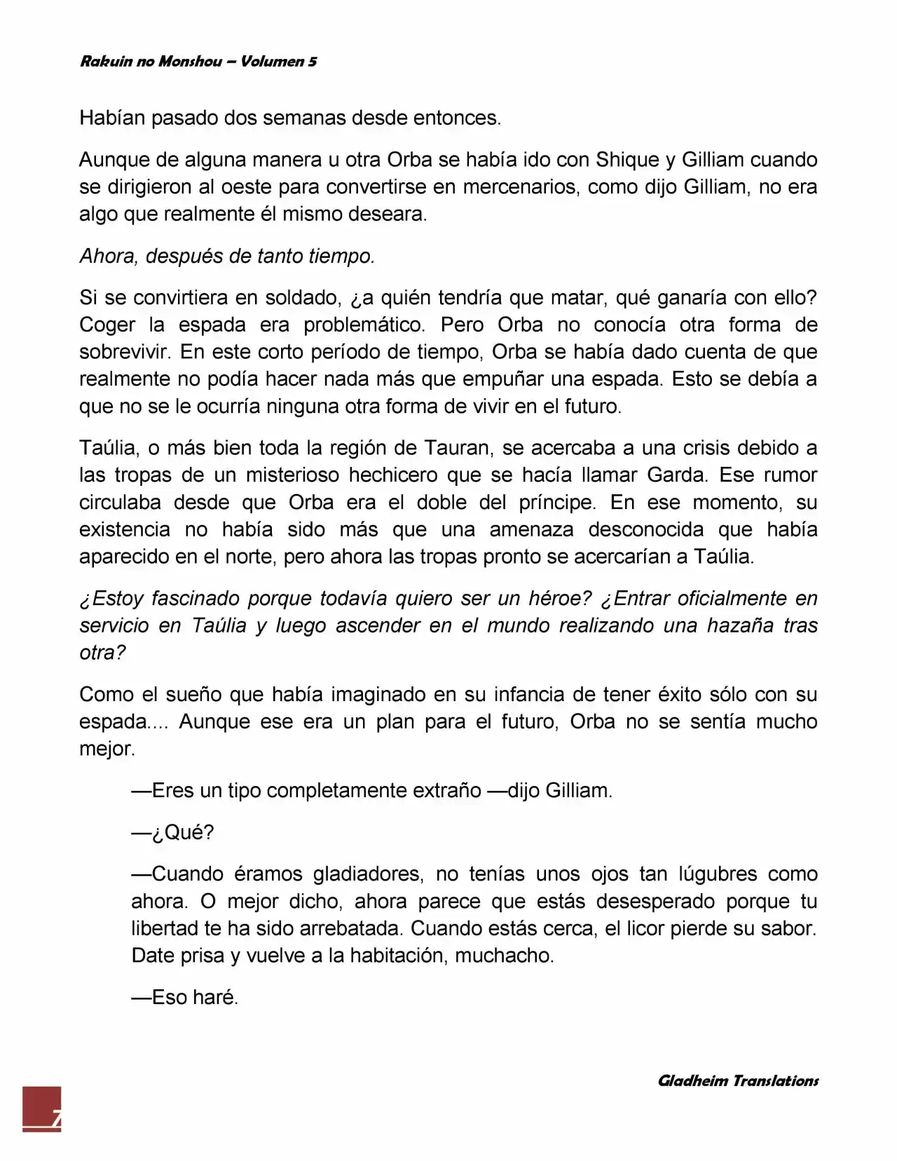 Rakuin No Monshou (Novela) - Capítulo 35 - Página 7 - LectorTMOo
