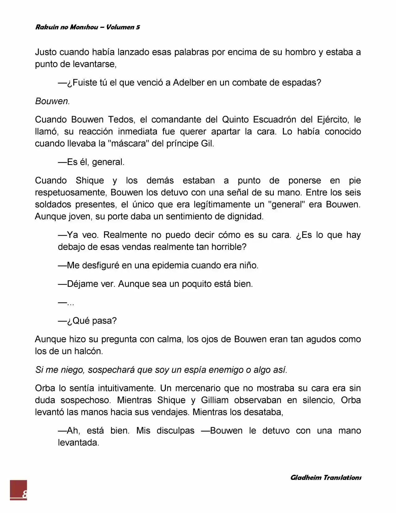 Rakuin No Monshou (Novela) - Capítulo 35 - Página 8 - LectorTMOo