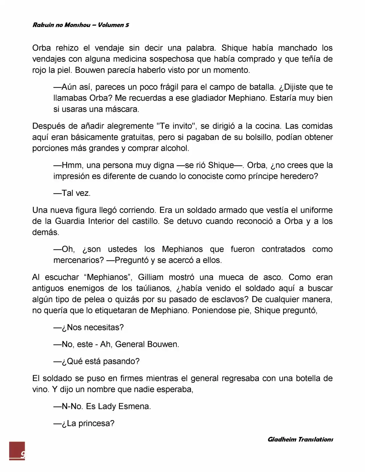 Rakuin No Monshou (Novela) - Capítulo 35 - Página 9 - LectorTMOo