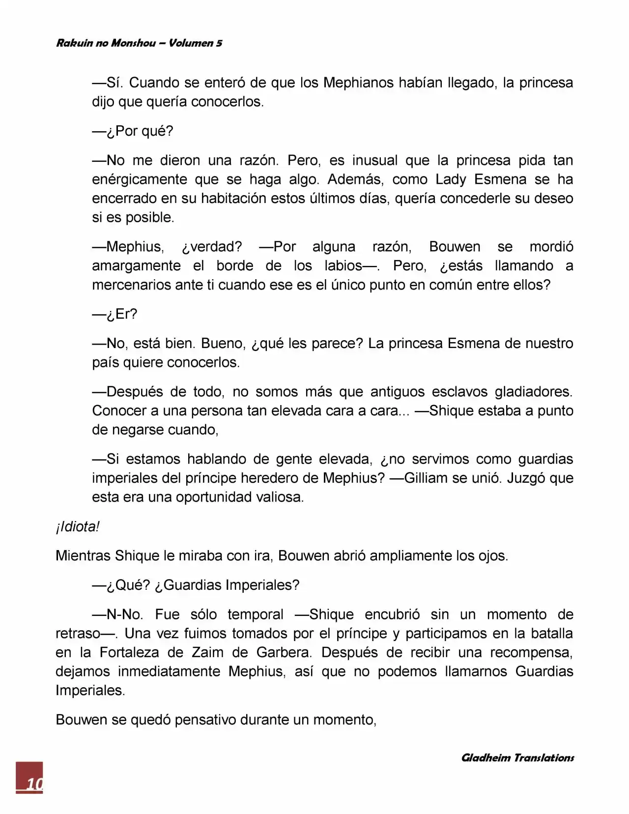 Rakuin No Monshou (Novela) - Capítulo 35 - Página 10 - LectorTMOo