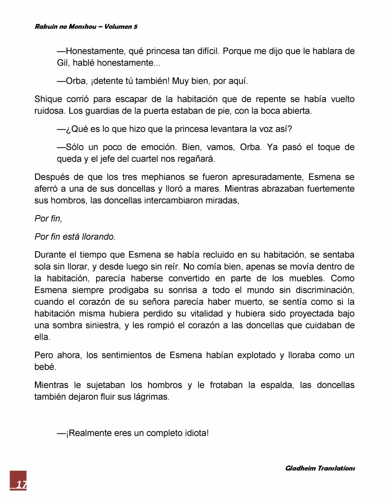 Rakuin No Monshou (Novela) - Capítulo 35 - Página 17 - LectorTMOo