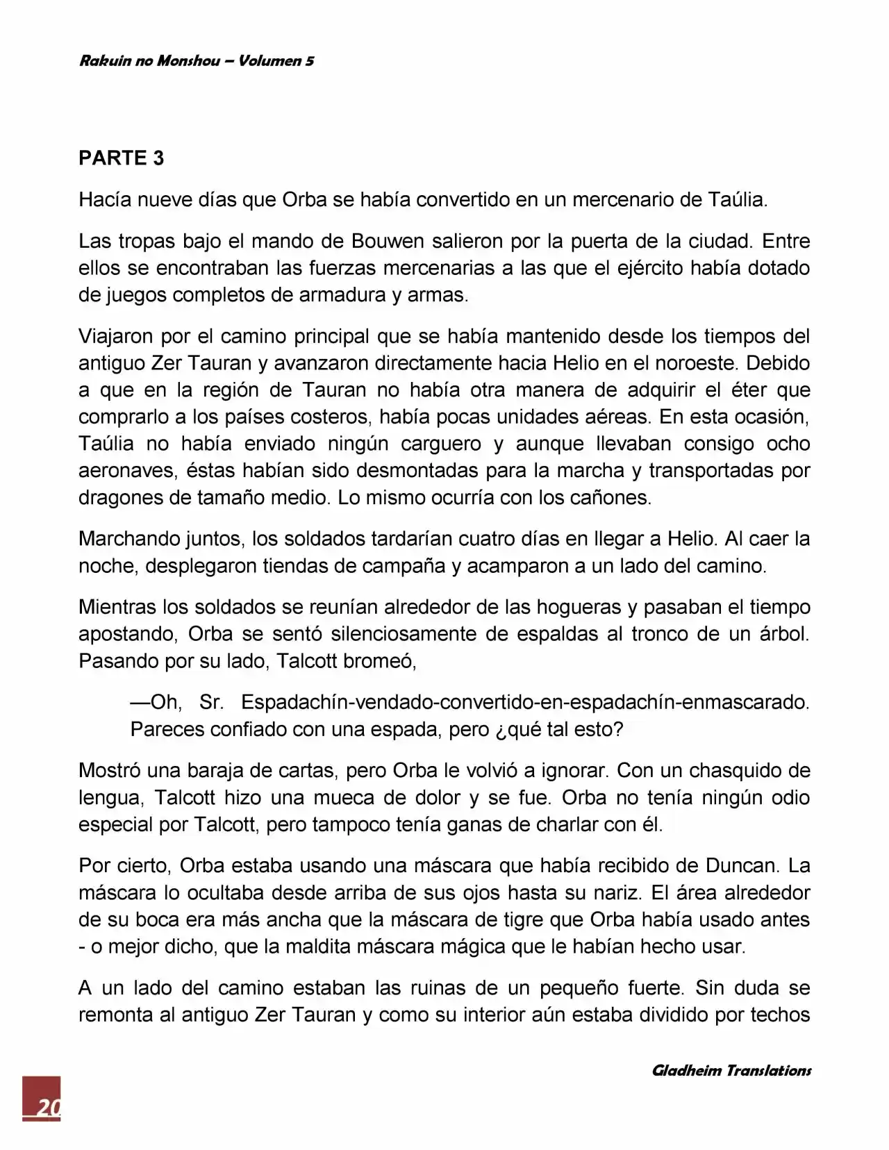 Rakuin No Monshou (Novela) - Capítulo 35 - Página 20 - LectorTMOo