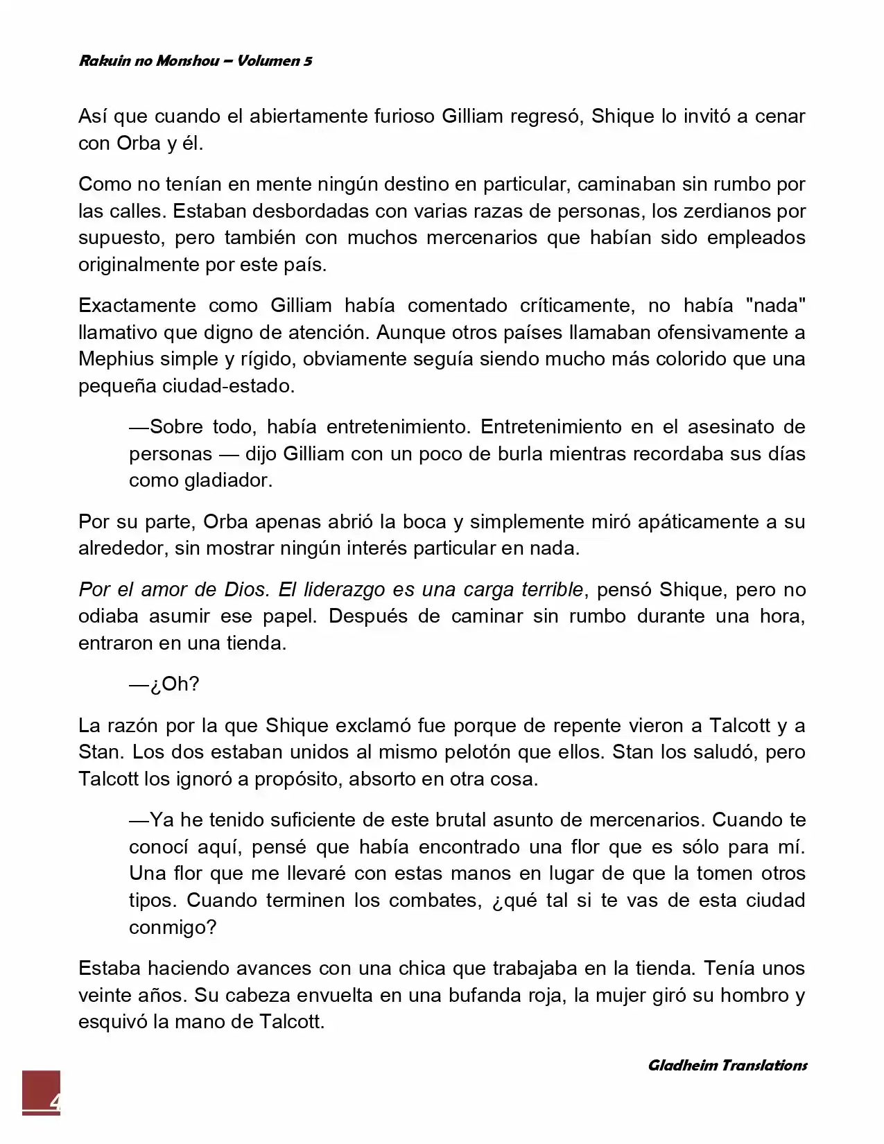 Rakuin No Monshou (Novela) - Capítulo 36 - Página 4 - LectorTMOo