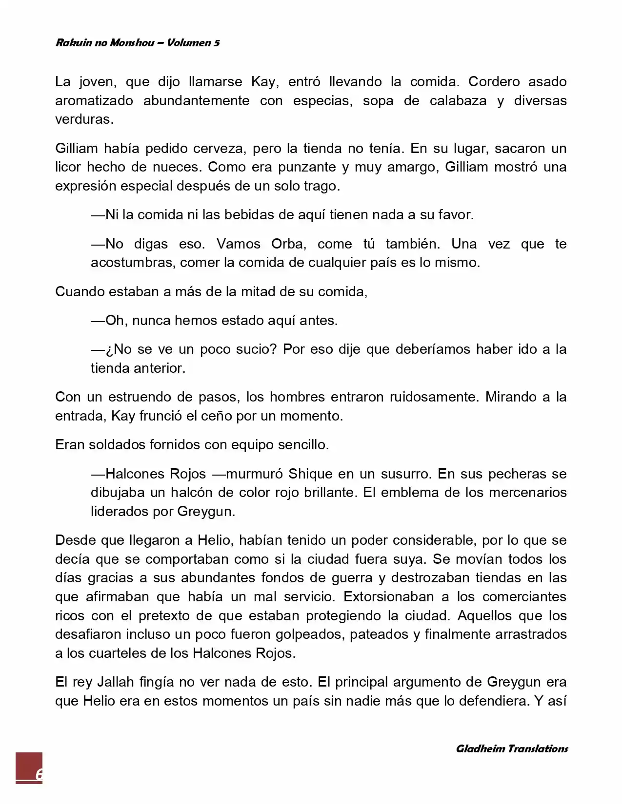 Rakuin No Monshou (Novela) - Capítulo 36 - Página 6 - LectorTMOo