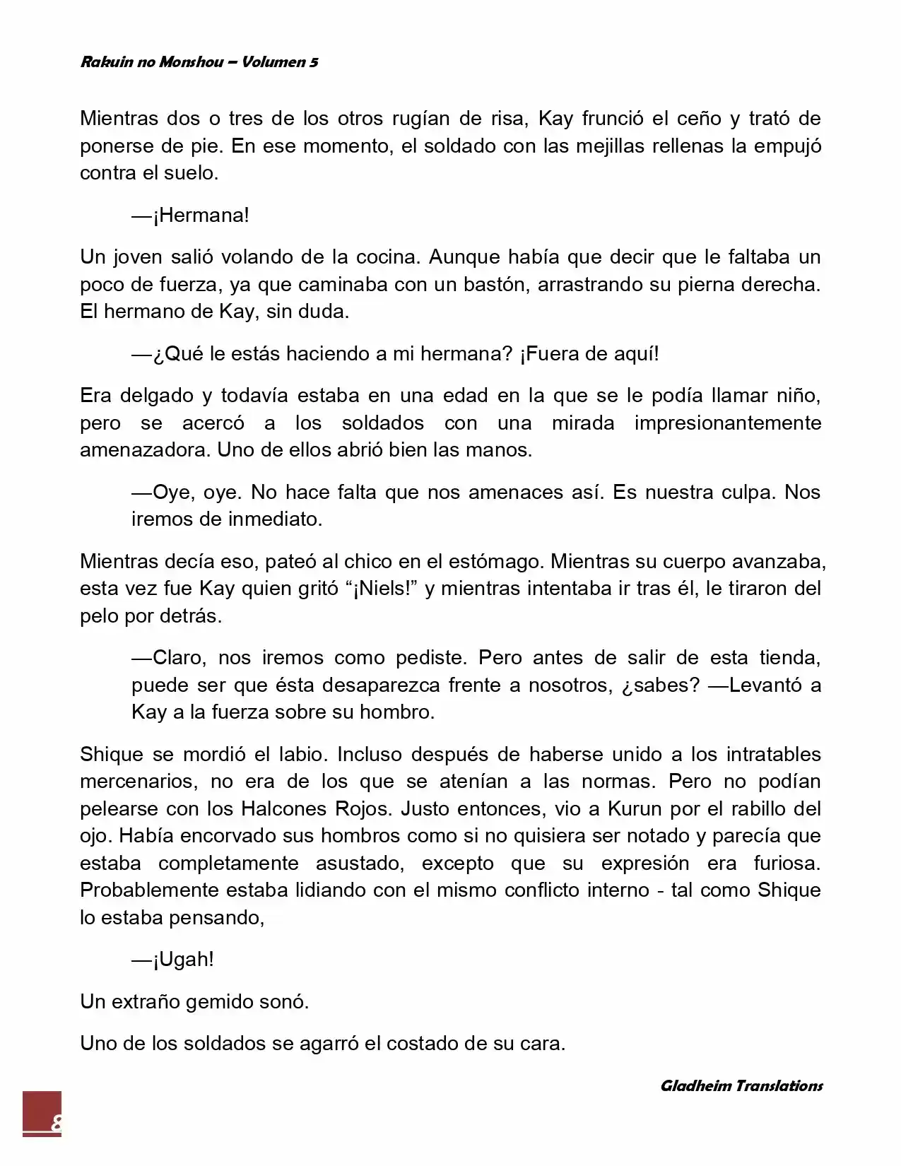 Rakuin No Monshou (Novela) - Capítulo 36 - Página 8 - LectorTMOo