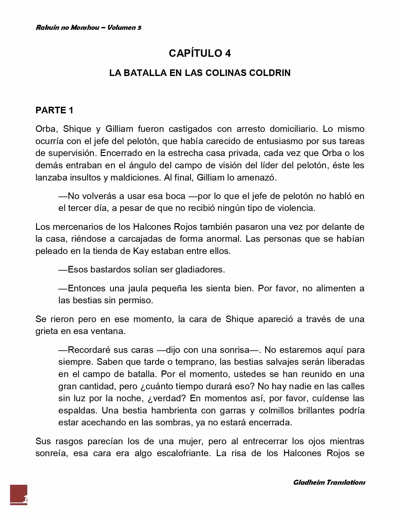 Rakuin No Monshou (Novela) - Capítulo 37 - Página 1 - LectorTMOo