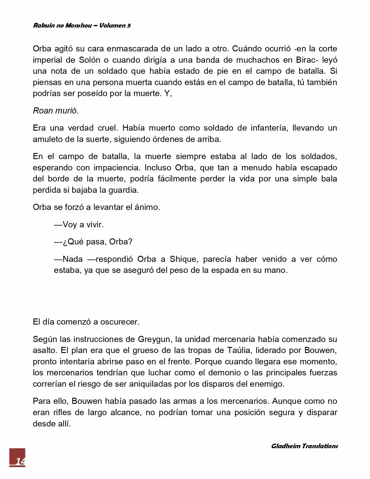 Rakuin No Monshou (Novela) - Capítulo 37 - Página 14 - LectorTMOo