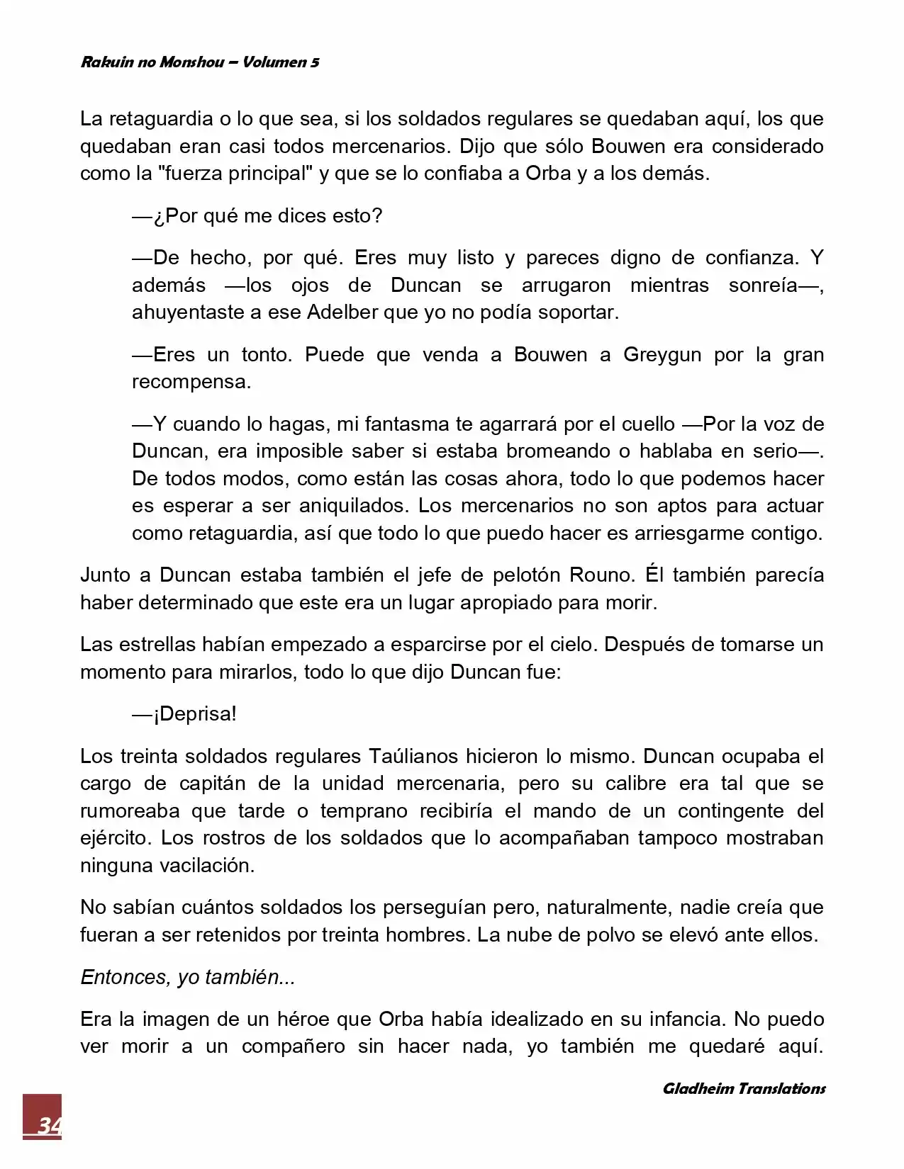 Rakuin No Monshou (Novela) - Capítulo 37 - Página 34 - LectorTMOo