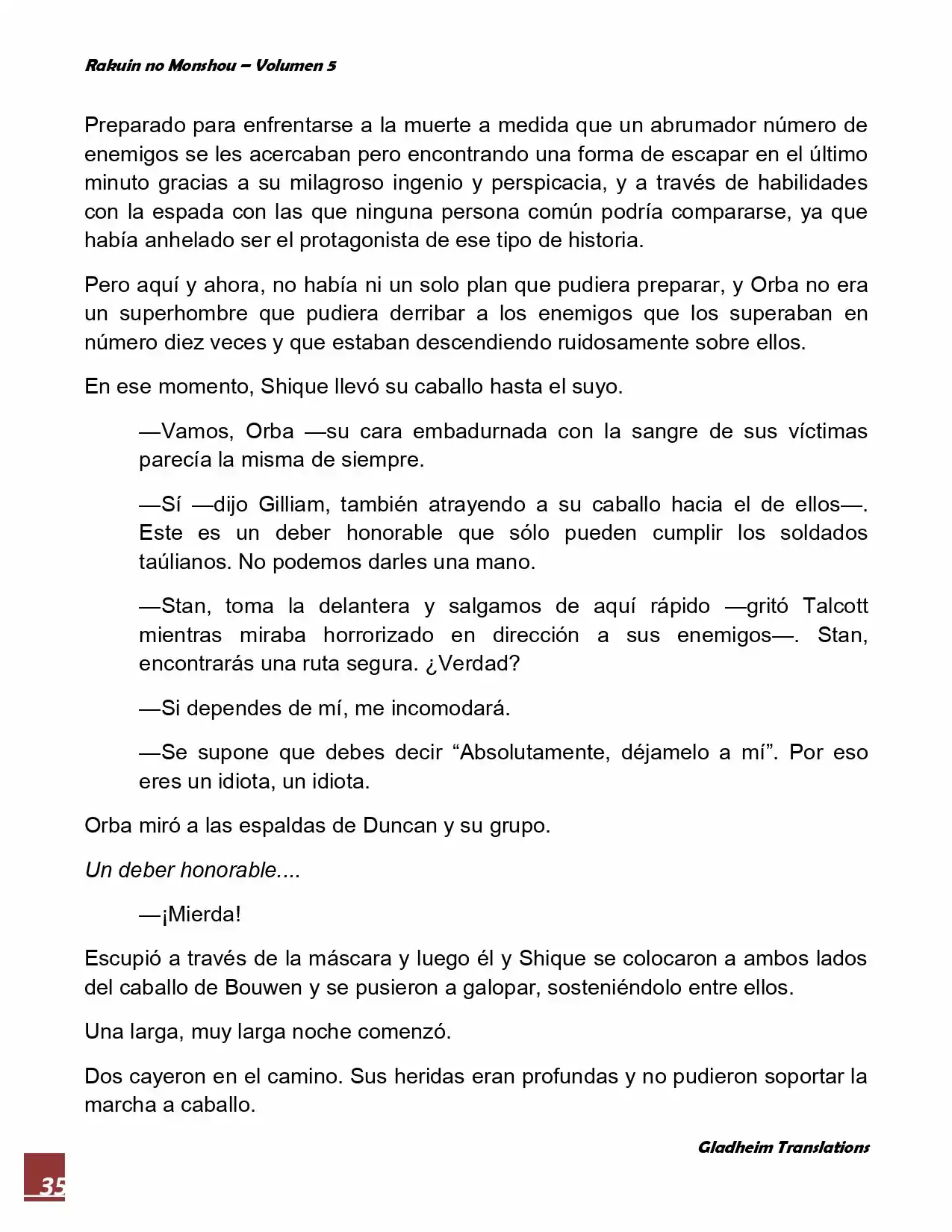 Rakuin No Monshou (Novela) - Capítulo 37 - Página 35 - LectorTMOo