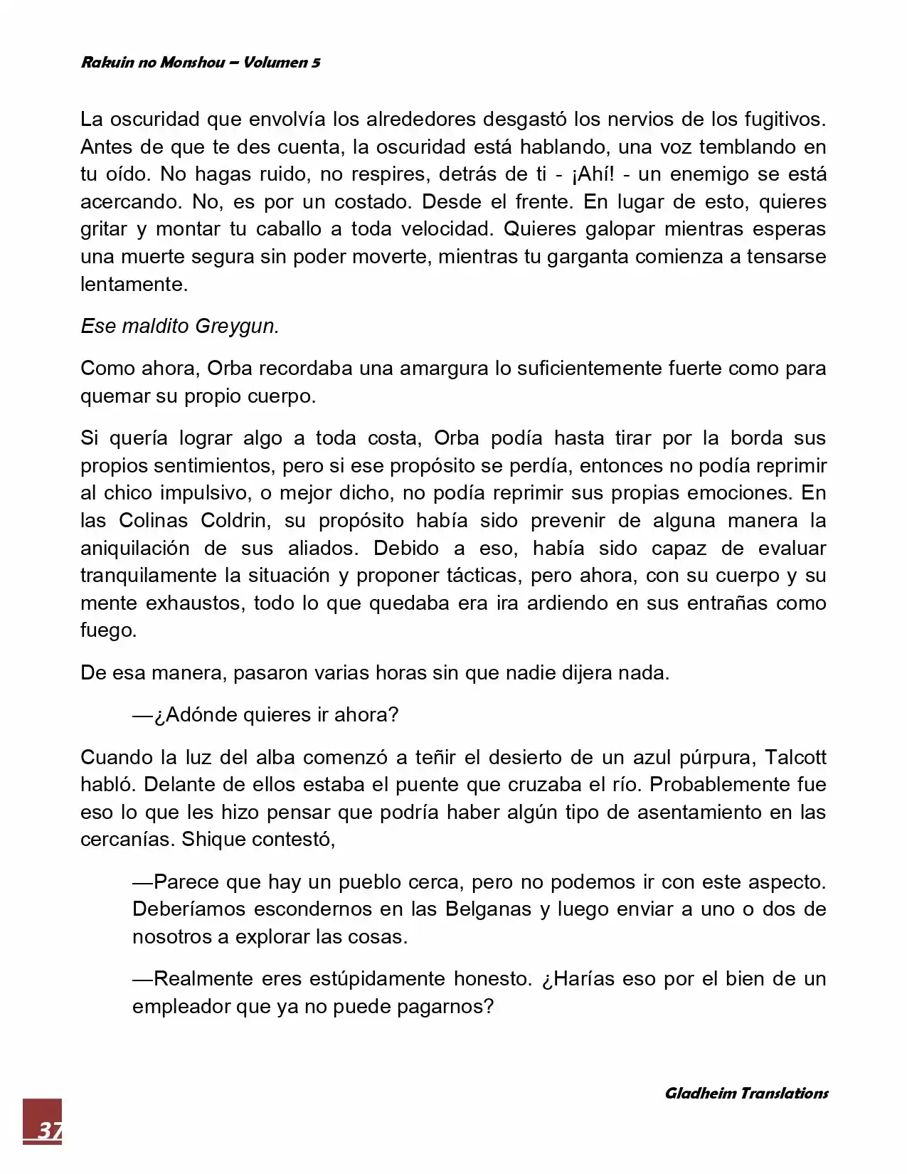 Rakuin No Monshou (Novela) - Capítulo 37 - Página 37 - LectorTMOo