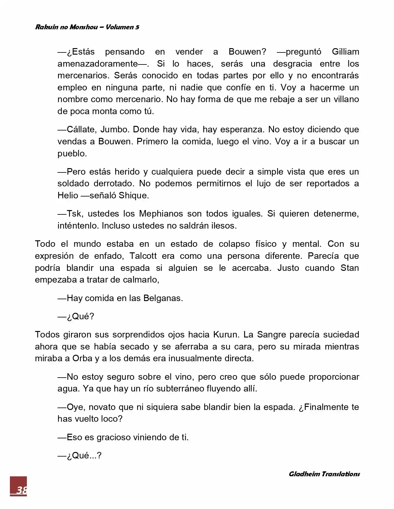 Rakuin No Monshou (Novela) - Capítulo 37 - Página 38 - LectorTMOo