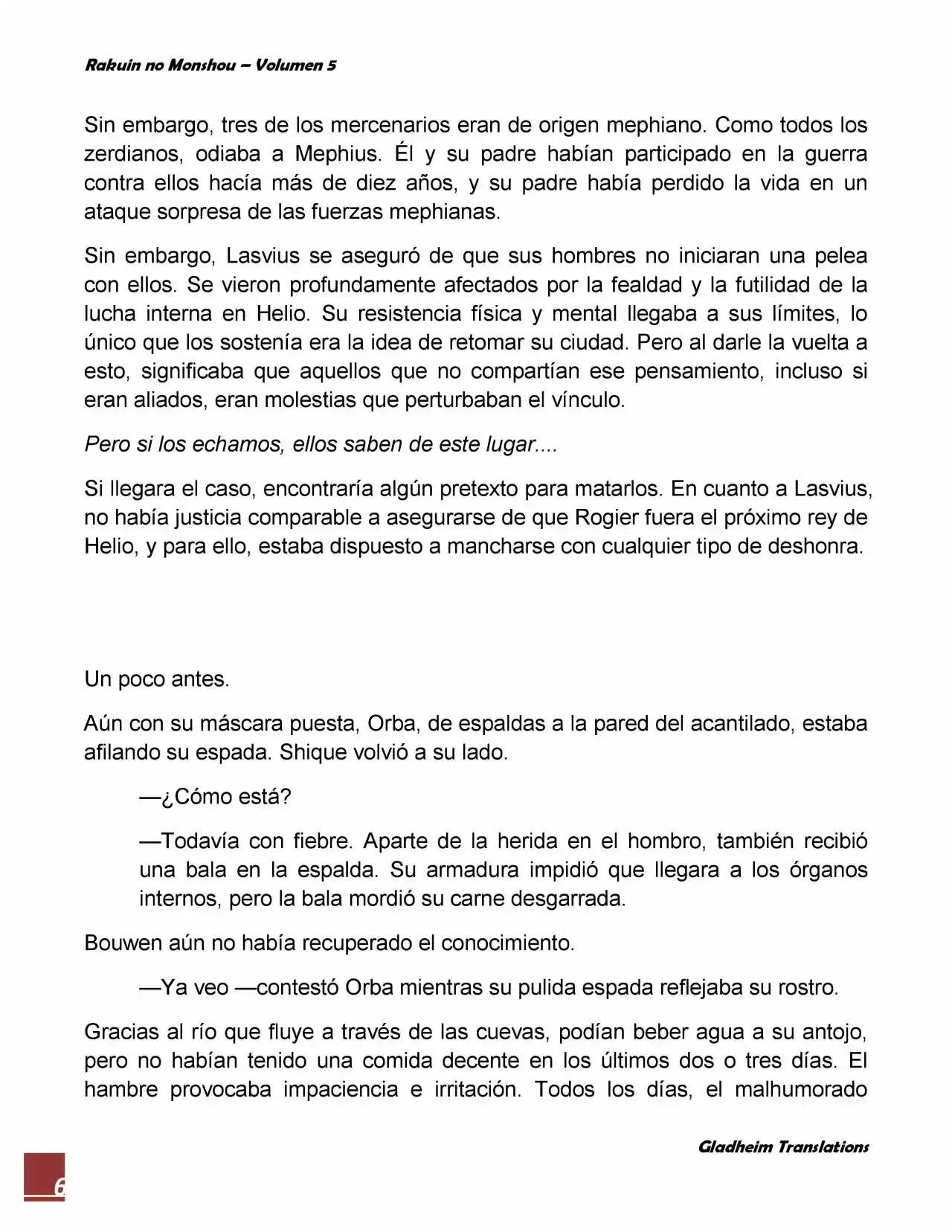 Rakuin No Monshou (Novela) - Capítulo 38 - Página 6 - LectorTMOo