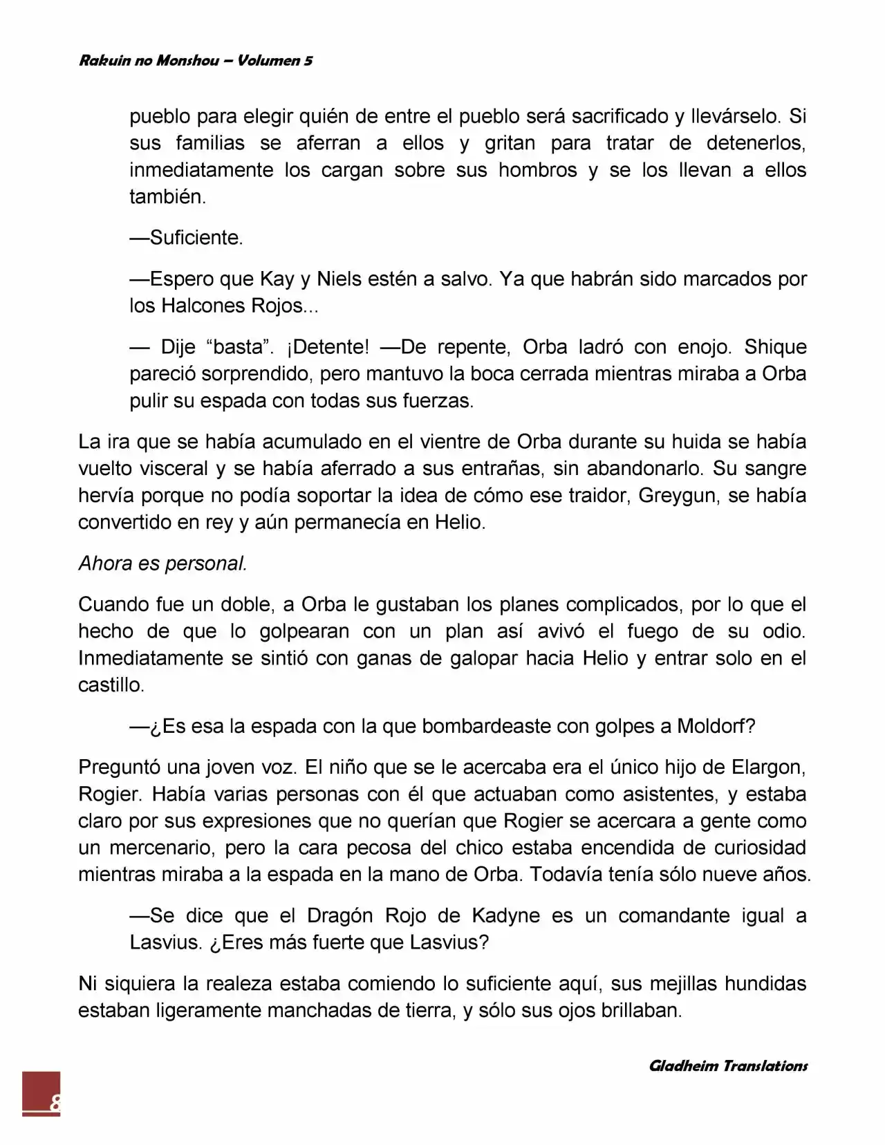 Rakuin No Monshou (Novela) - Capítulo 38 - Página 8 - LectorTMOo