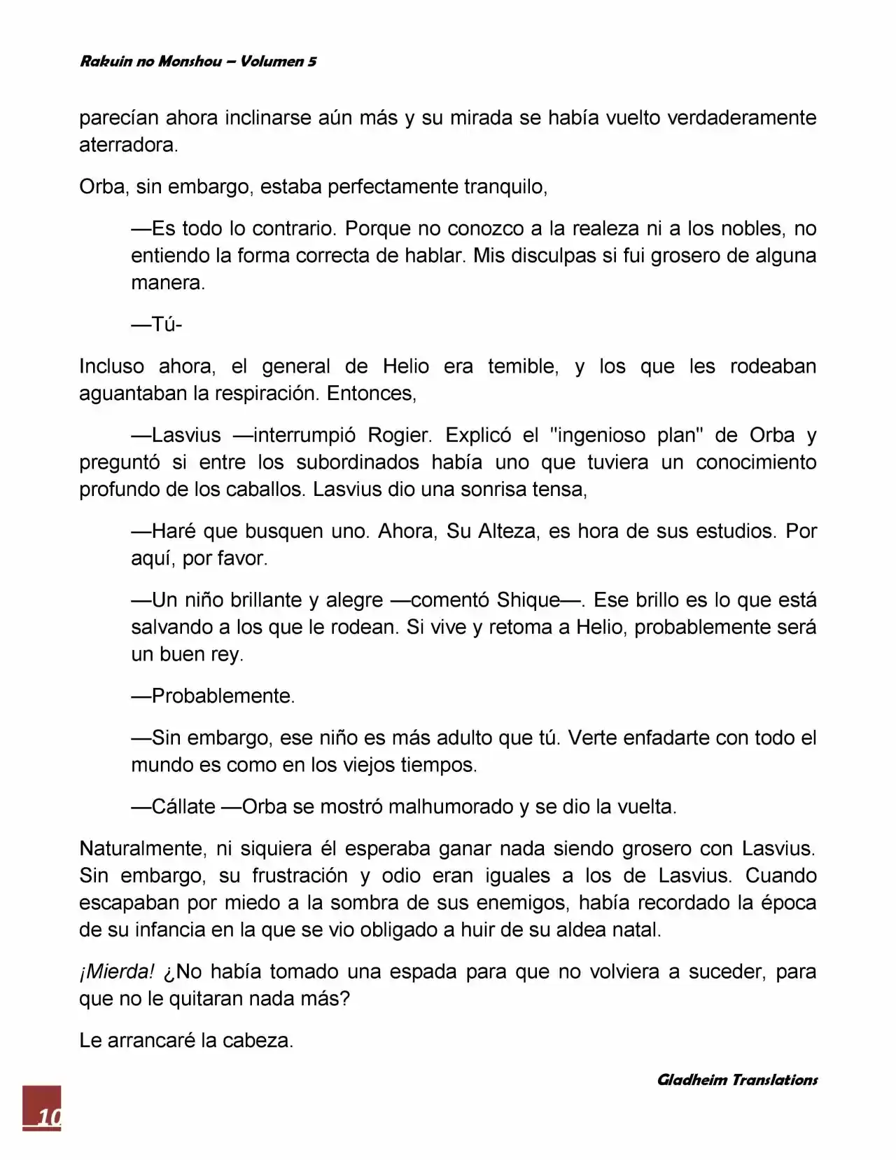 Rakuin No Monshou (Novela) - Capítulo 38 - Página 10 - LectorTMOo