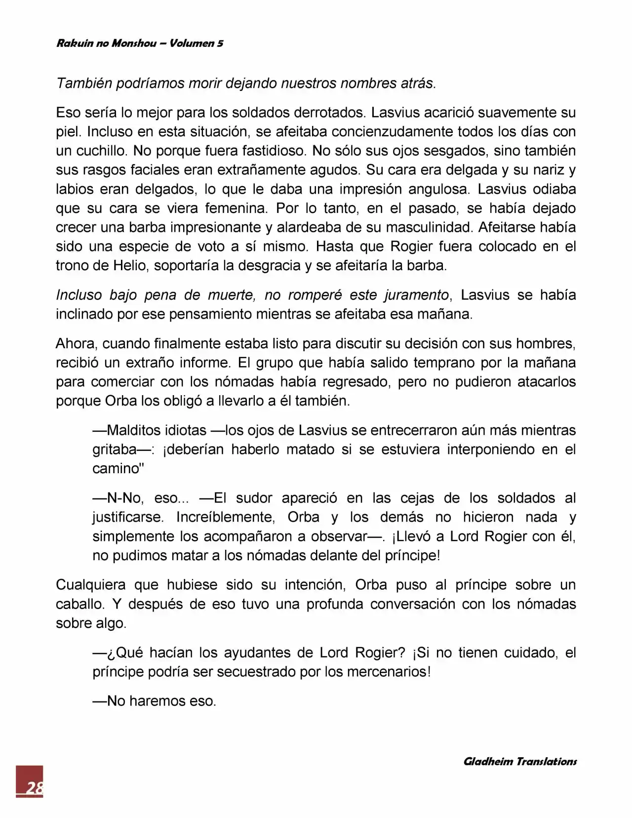 Rakuin No Monshou (Novela) - Capítulo 38 - Página 28 - LectorTMOo
