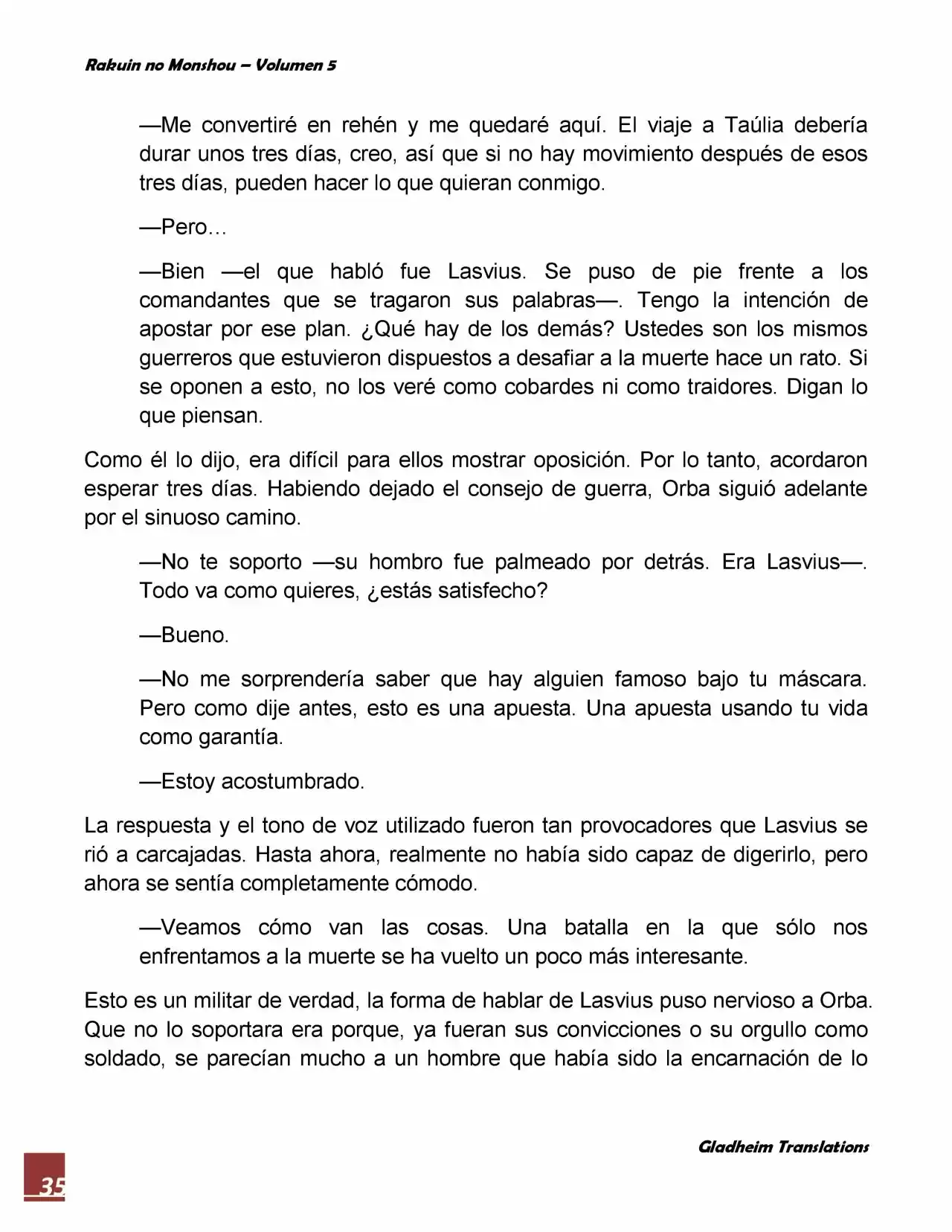 Rakuin No Monshou (Novela) - Capítulo 38 - Página 35 - LectorTMOo
