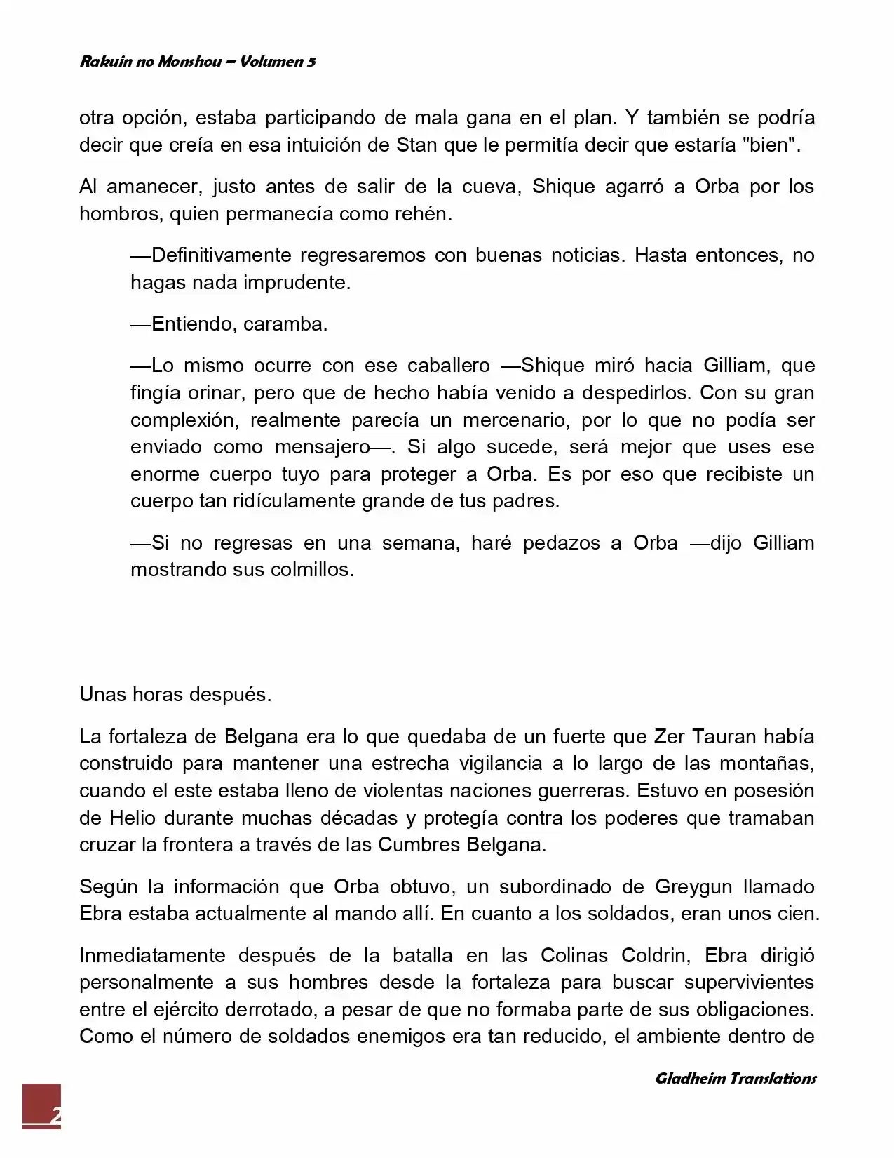 Rakuin No Monshou (Novela) - Capítulo 39 - Página 2 - LectorTMOo